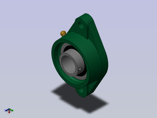 GB╱T 7810-2017[带菱形座轴承(UCFLU)UCFLU206]正等轴测缩略图