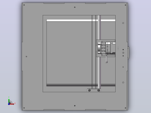 200x200x200mm单挤出机的3d 打印机前视缩略图