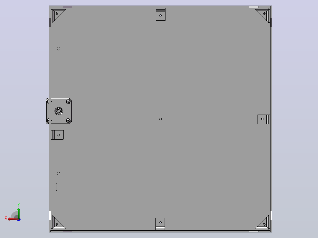 200x200x200mm单挤出机的3d 打印机后视图
