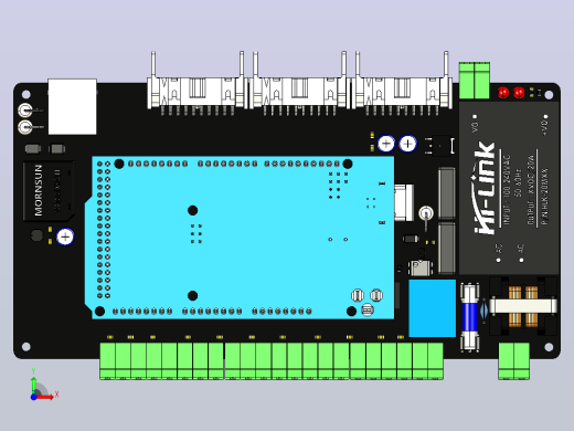 HF-RCM64V2模块三维模型前视缩略图