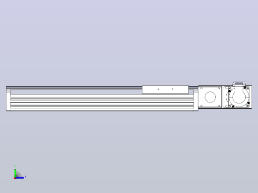 皮带直线轴半封闭可选导轨TPA-HNB-120D-110-L300-MR-C-P40-N3左视缩略图