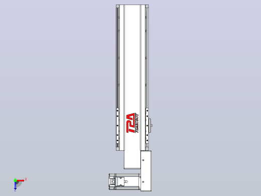 皮带直线轴半封闭可选导轨TPA-HNB-120D-110-L300-MR-C-P40-N3俯视缩略图