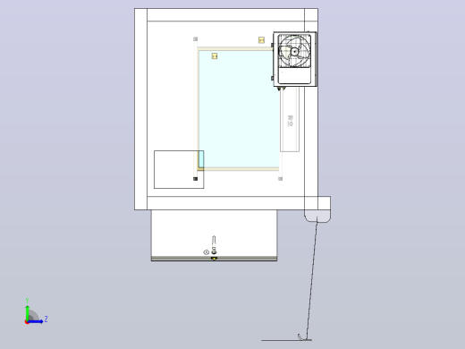 工地用活动板房3D，带空调左视缩略图