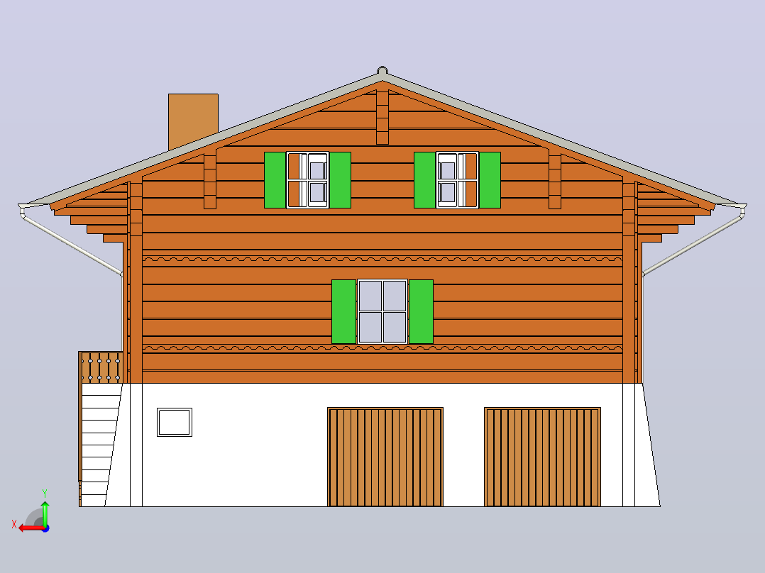 住宅8后视图