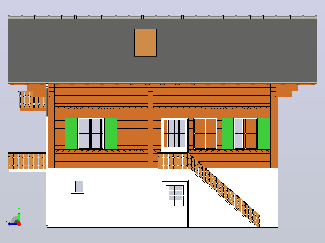 住宅8右视图