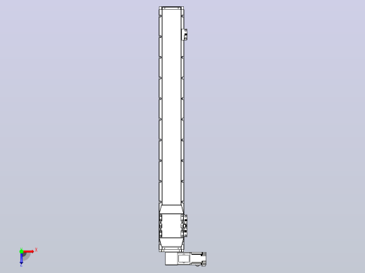 机器人皮带驱动直线轴TPA-GCB-120-P70-L900-DL-M20-N3俯视缩略图