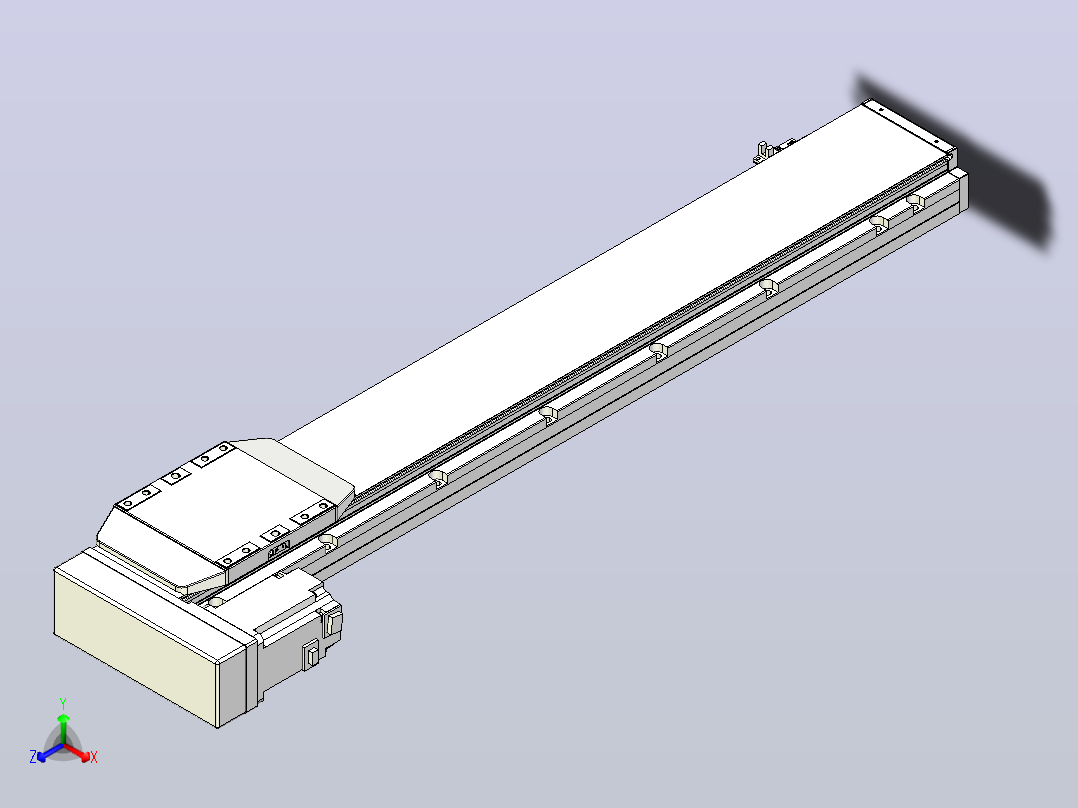 滚珠丝杠直线轴内置导轨TPA-GCR-150-2010C-L800-ML-M75-N3主视图
