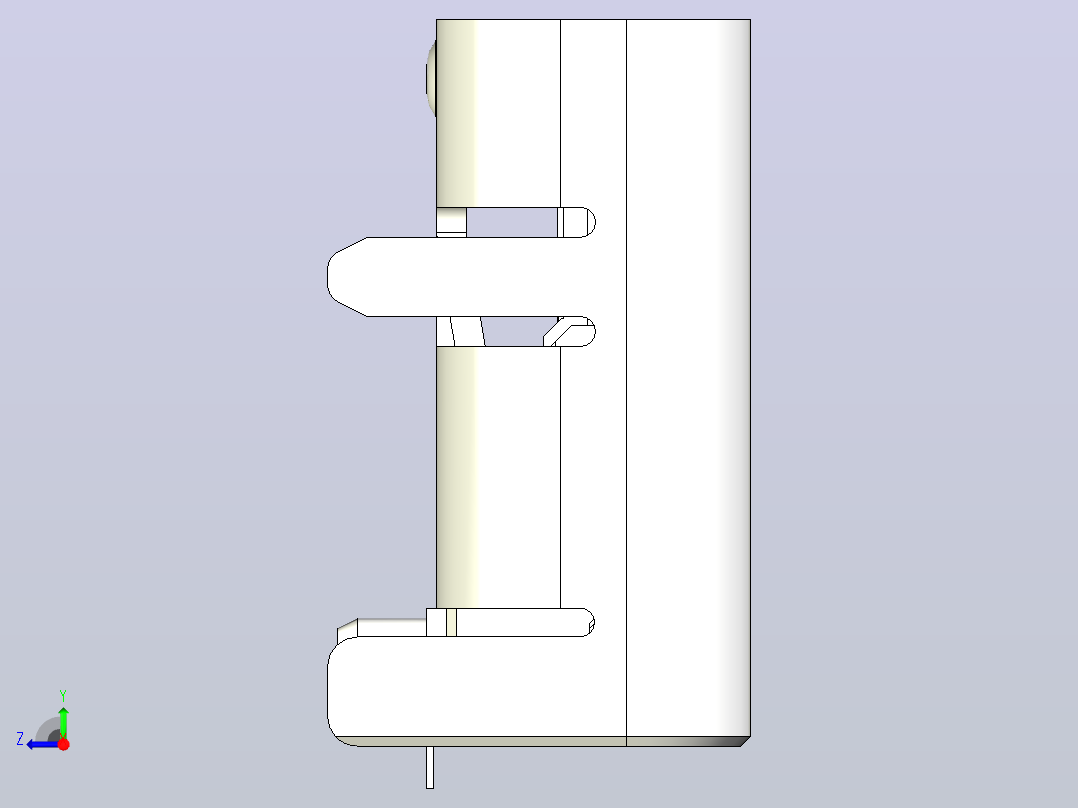 usb-c接口右视图