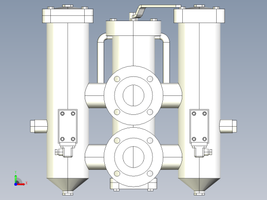 SRLF-500双筒过滤器自带压差发讯前视缩略图