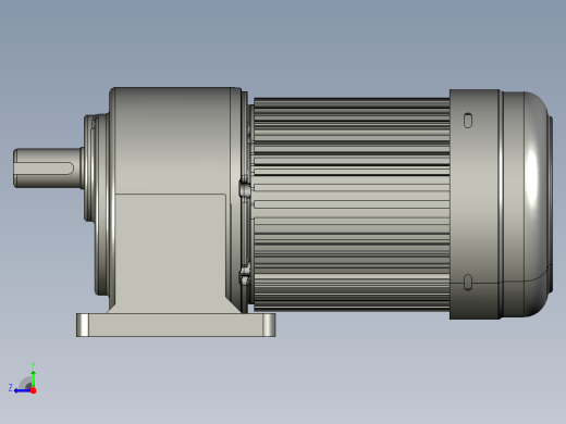 中型减速电机图纸ZH1500-S-3K-30K(32轴）右视缩略图