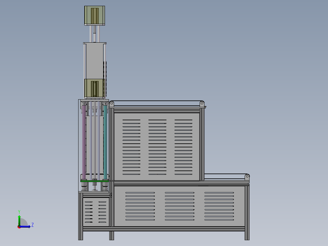 硅片流水线供料左视图