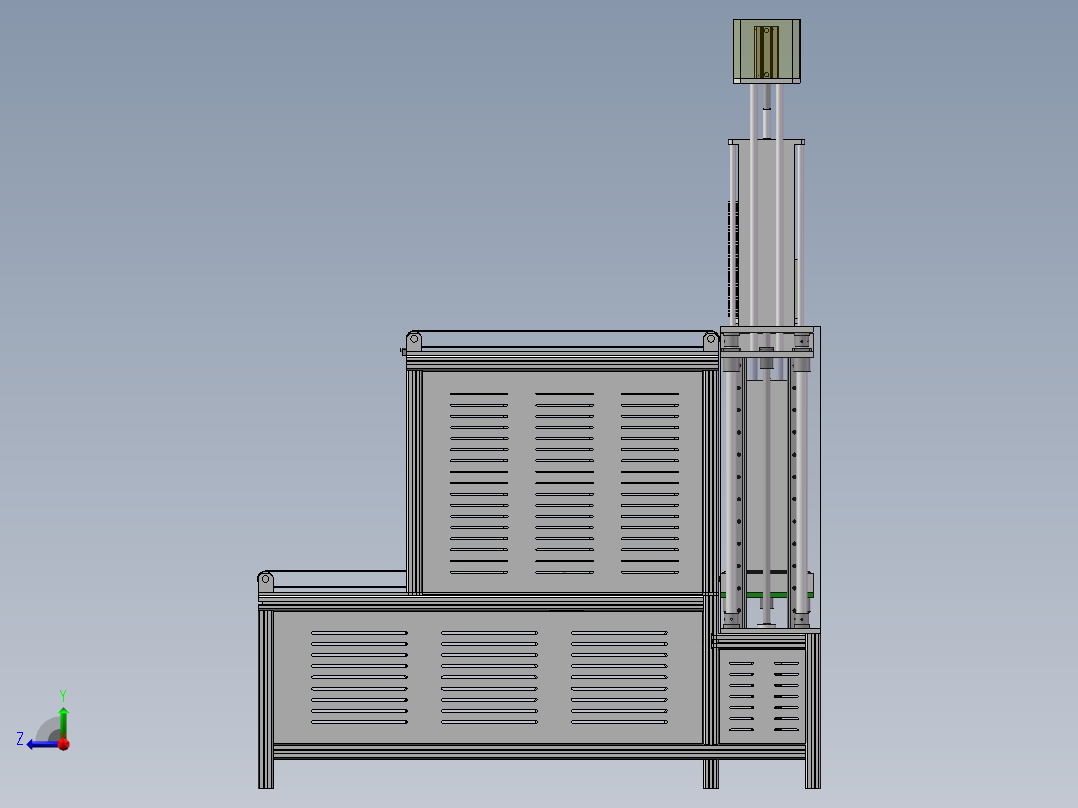 硅片流水线供料右视图