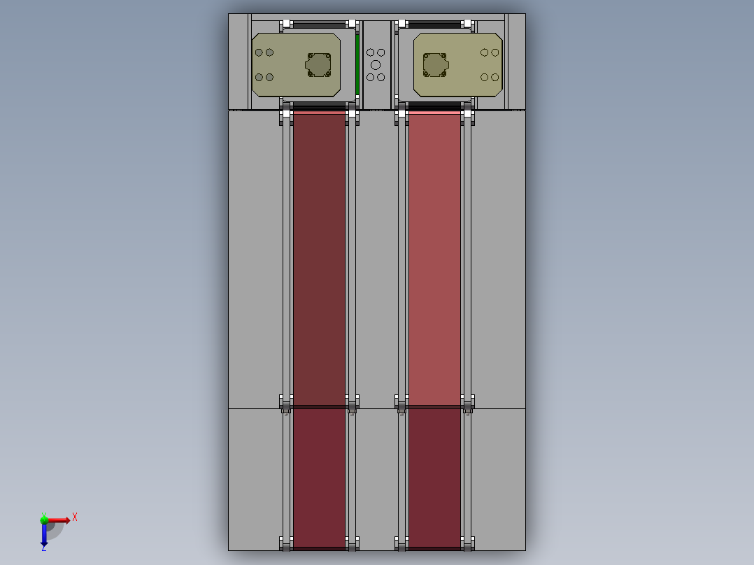 硅片流水线供料俯视图
