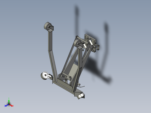 移动式液压千斤顶正等轴测缩略图