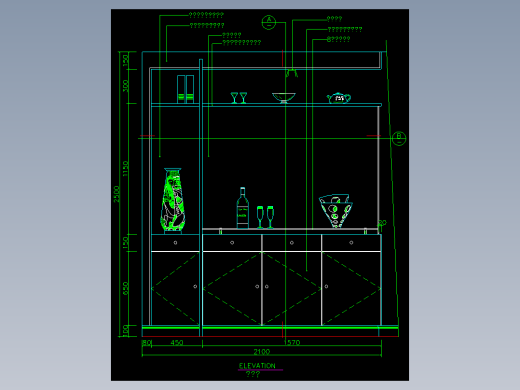 家装类CAD图块(三)-FH01020C