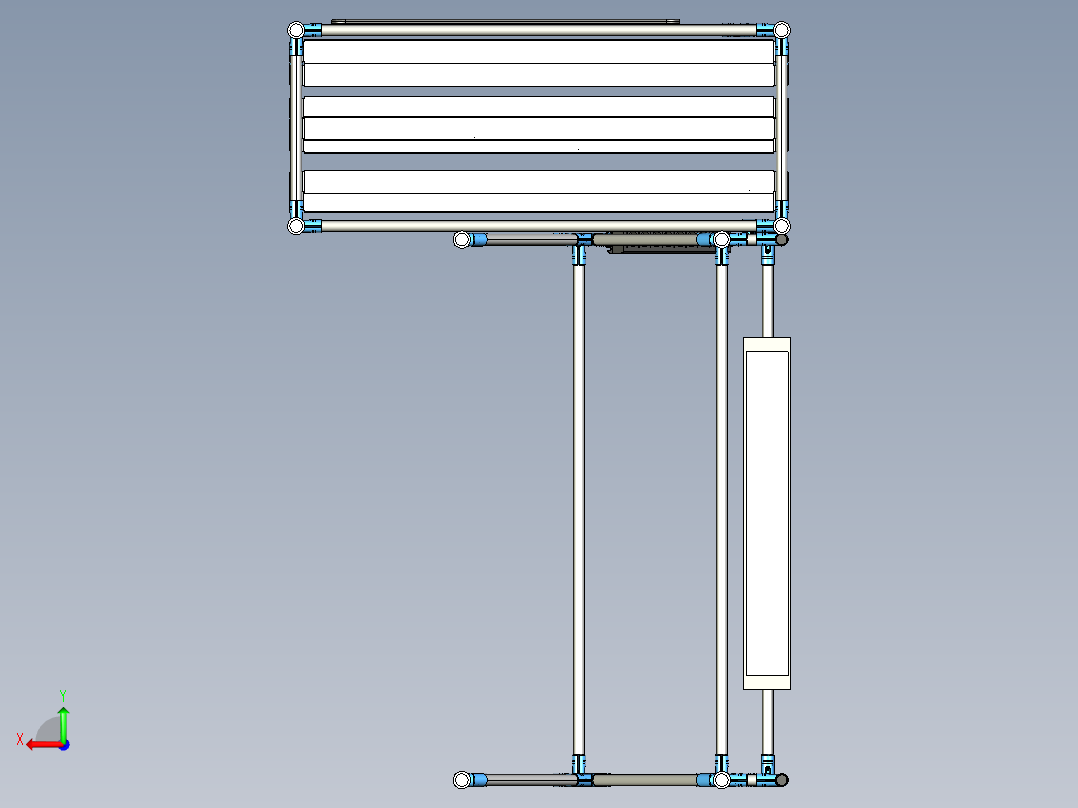 Stand工程支架后视图