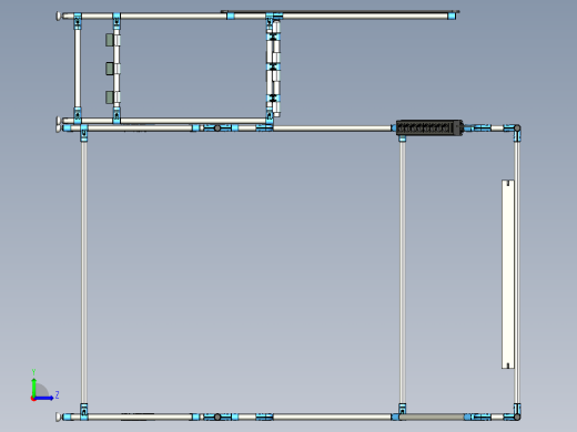 Stand工程支架左视缩略图