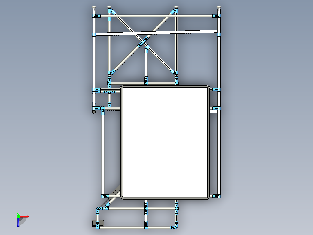 Stand工程支架俯视图
