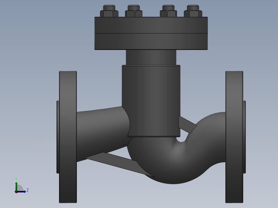 升降式止回阀-316 DN15-DN300左视图