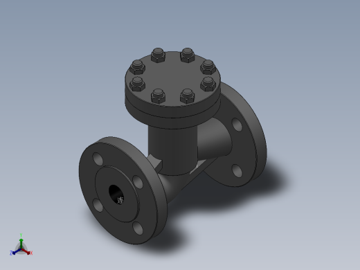 升降式止回阀-316 DN15-DN300正等轴测缩略图