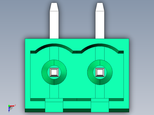 DEGSON 2EDG 系列 5.08mm 可插拔接线端子组-2EDGRC-5.08-02P-14-00AH俯视缩略图