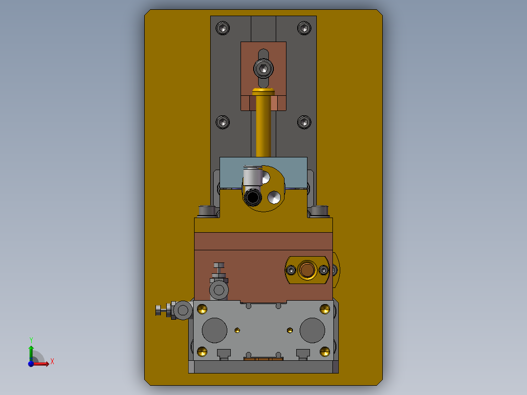 钻孔打孔机器前视图