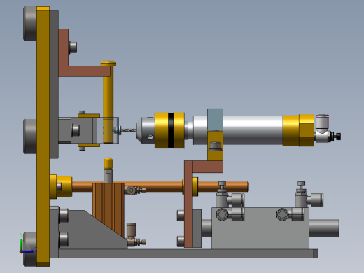 钻孔打孔机器左视缩略图