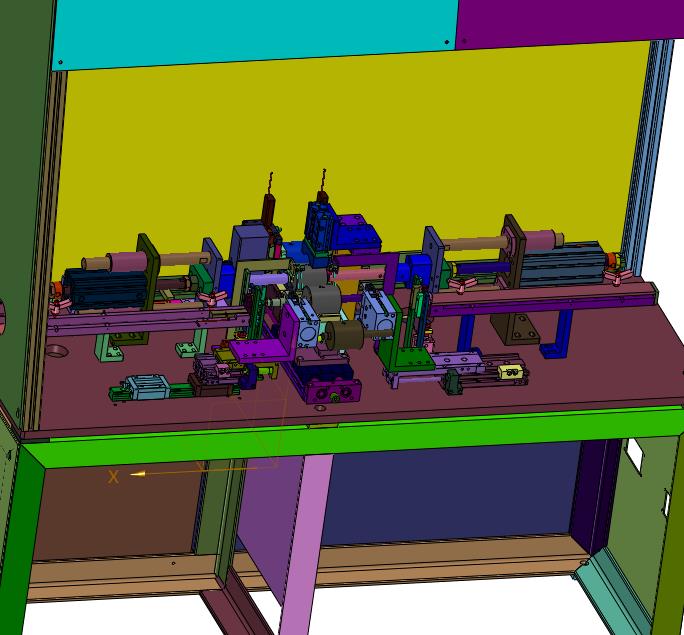 卡簧的自动套入转子轴设备