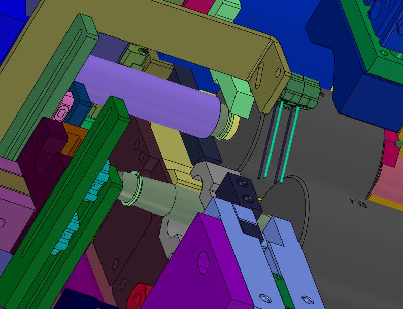 卡簧的自动套入转子轴设备