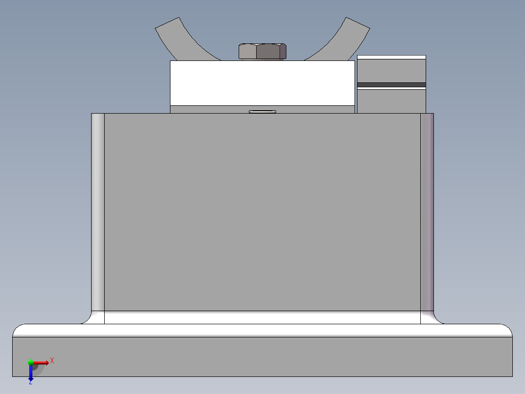 拨叉铣削叉口两侧面的夹具设计俯视图