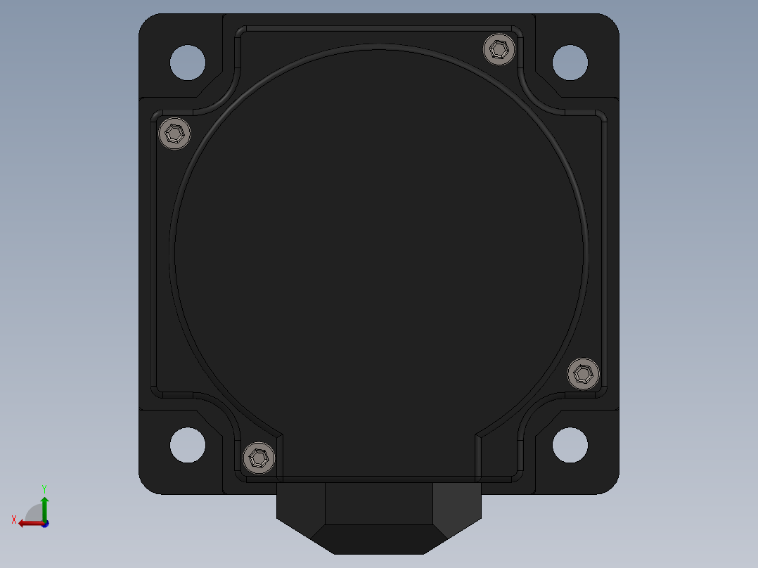 伺服电机80毫米750瓦伺服无中断后视图