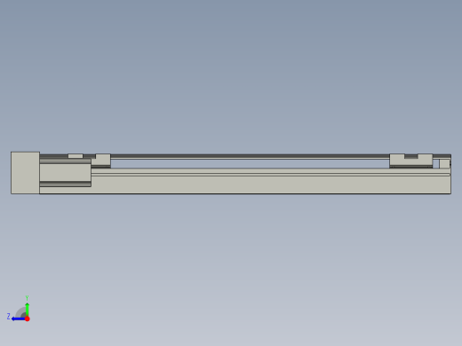 直线模组LHA6-S450-L-100W(16丝杆)设计图纸右视缩略图