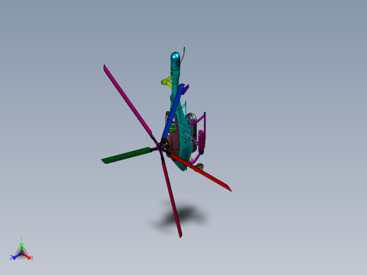 军备无人驾驶运行直升机