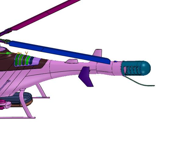 军备无人驾驶运行直升机