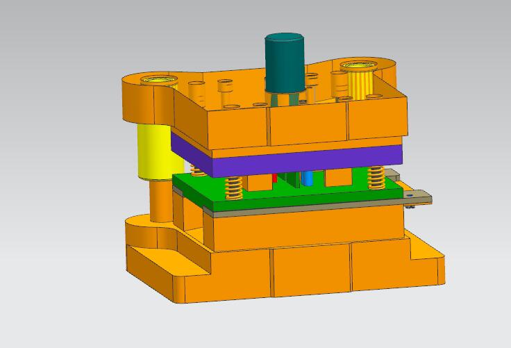 调节夹级进模（CAD图+UG三维）