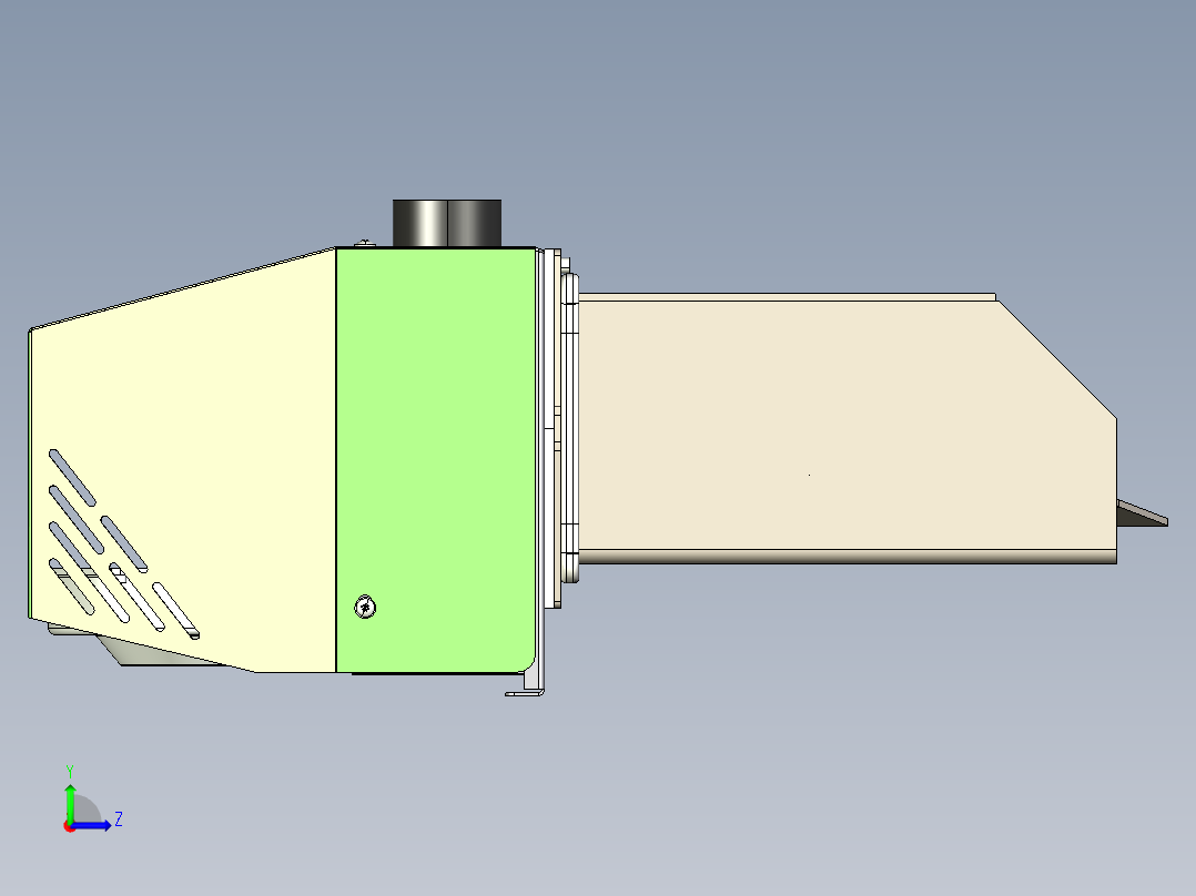 颗粒燃烧器(2)左视图