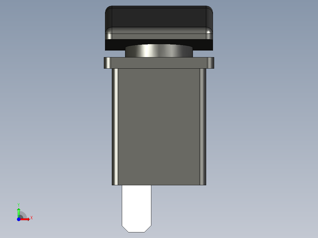 摇杆汽车开关开-关-开前视图