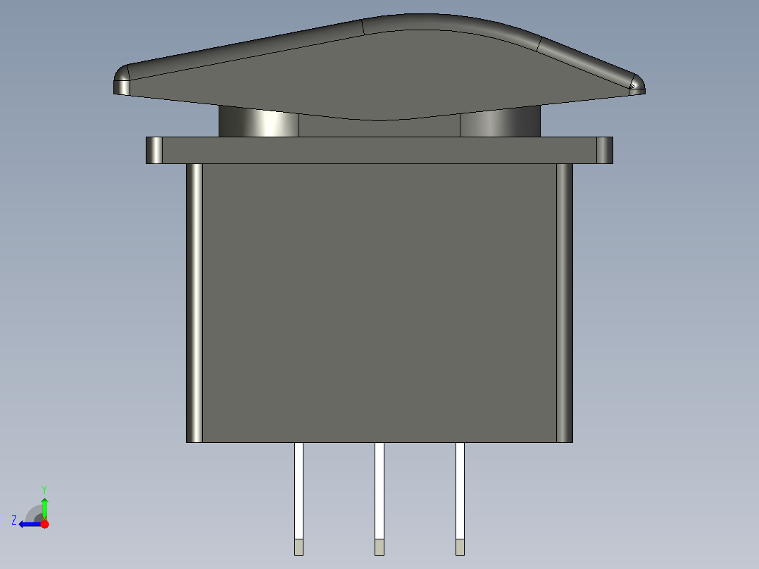摇杆汽车开关开-关-开右视图