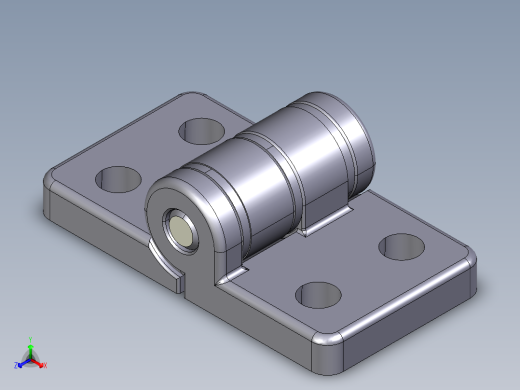 型材-KJN 45X45 DIE-CAST COMBI HINGE 095Z4545F00S正等轴测缩略图