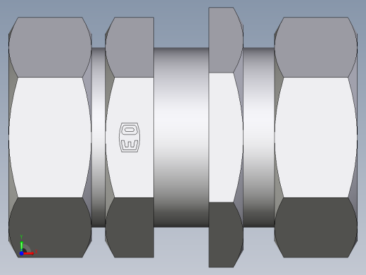 卡套式工业通用硬管接头EO_Bulkhead_union_SV42ZL71前视缩略图