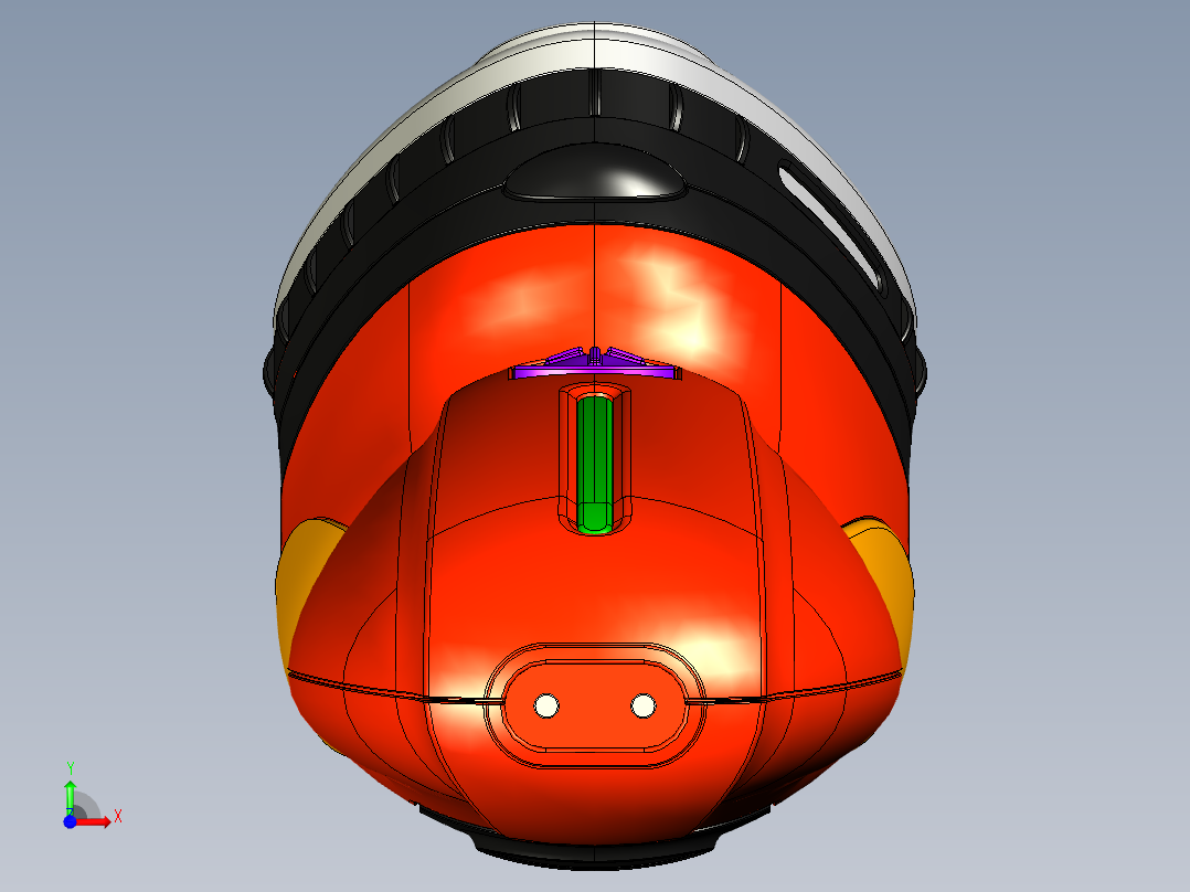 电动剃须刀前视图