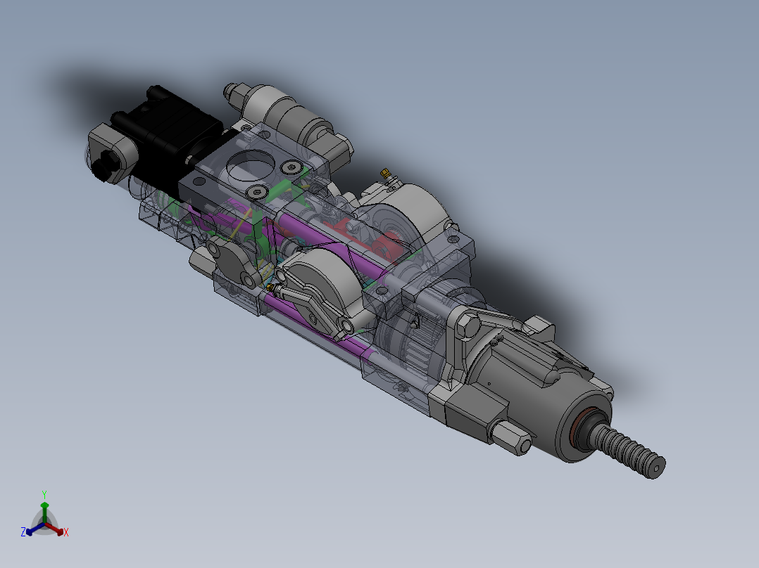 阿特拉斯1638凿岩机模型673496正等轴测图