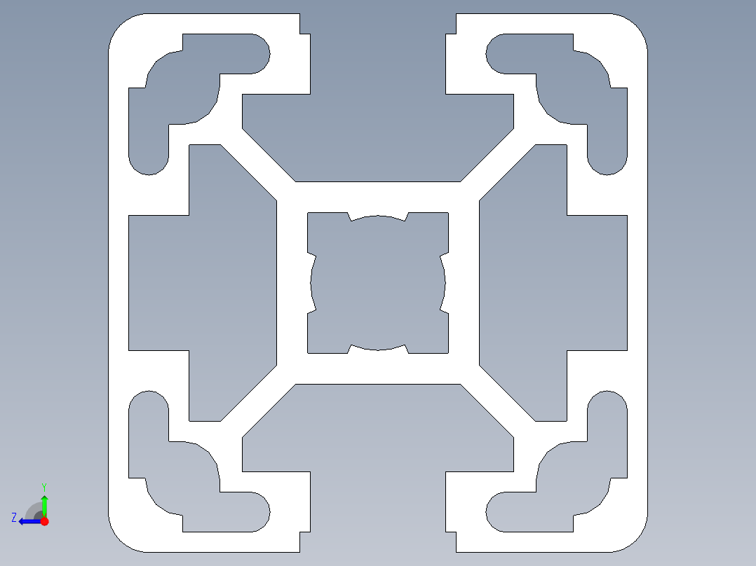 型材-BR 40X40L 2N KJN993187.STEP右视图