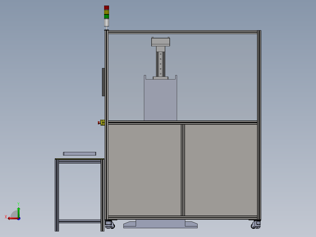箱体轴承自动搬运压装机sw14可编辑后视图