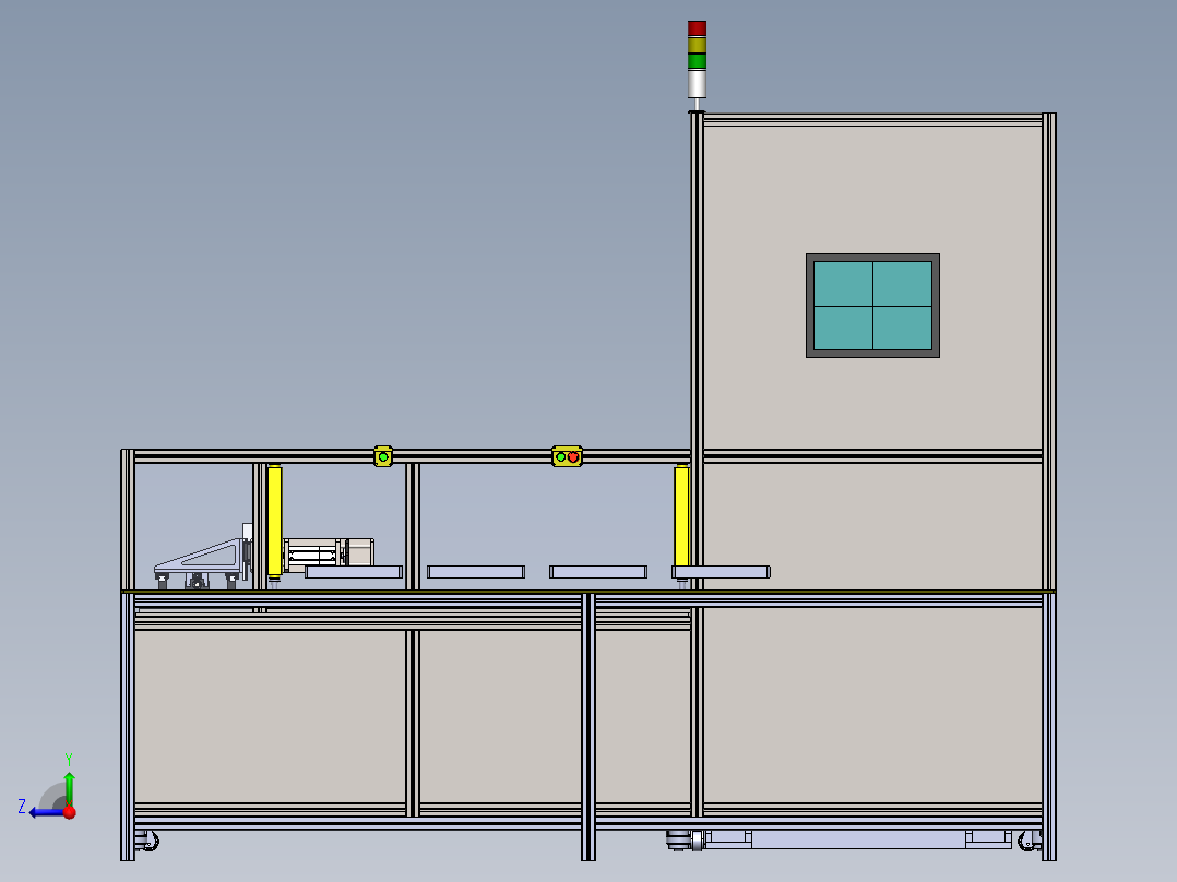 箱体轴承自动搬运压装机sw14可编辑右视图