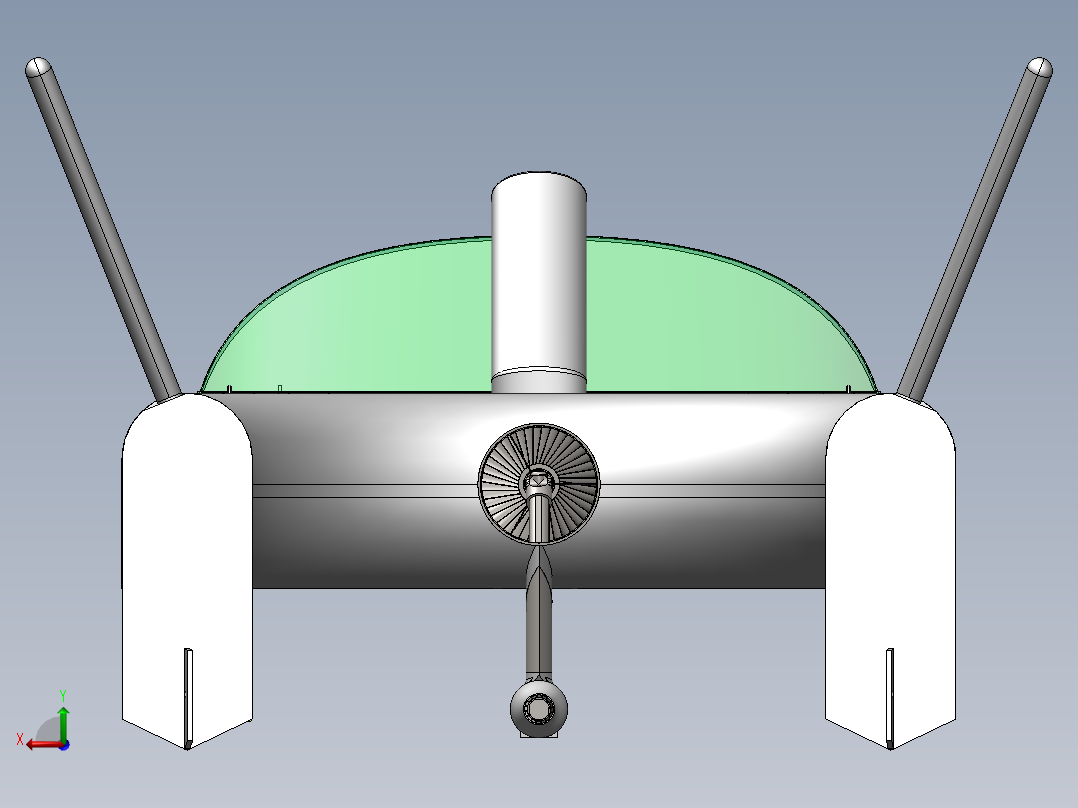 双体船图纸后视图