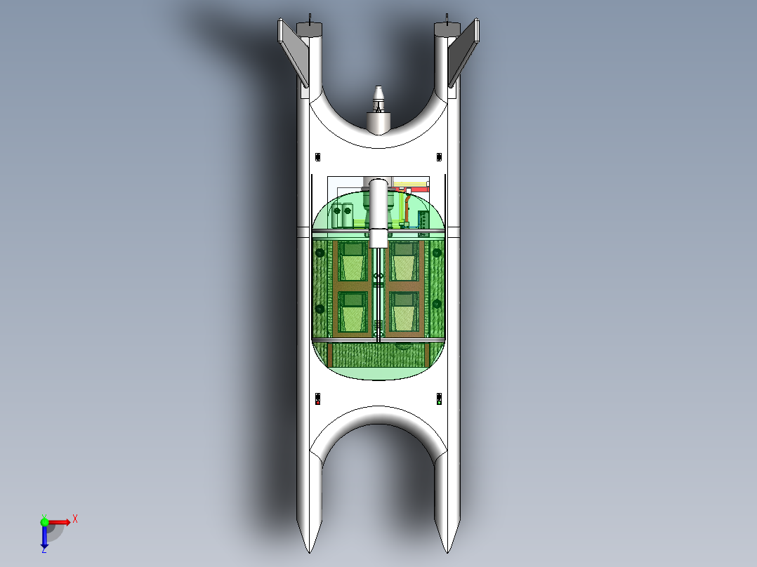 双体船图纸俯视图