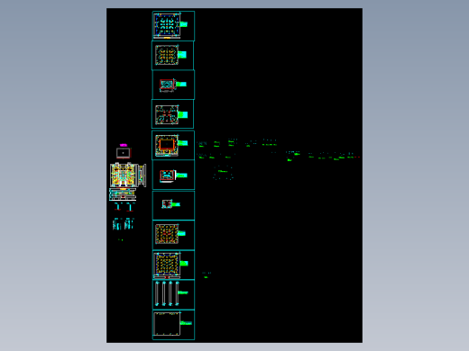 液晶屏幕铝制外壳侧切三边冲压模具设计图纸