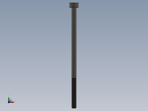 Screw_DIN_912_M3x60_A2.SLDPRT公制内六角螺钉前视缩略图