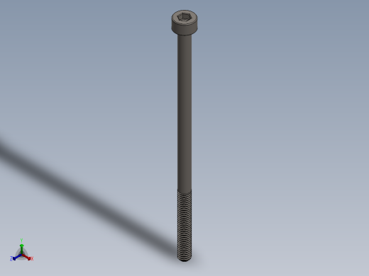 Screw_DIN_912_M3x60_A2.SLDPRT公制内六角螺钉正等轴测缩略图